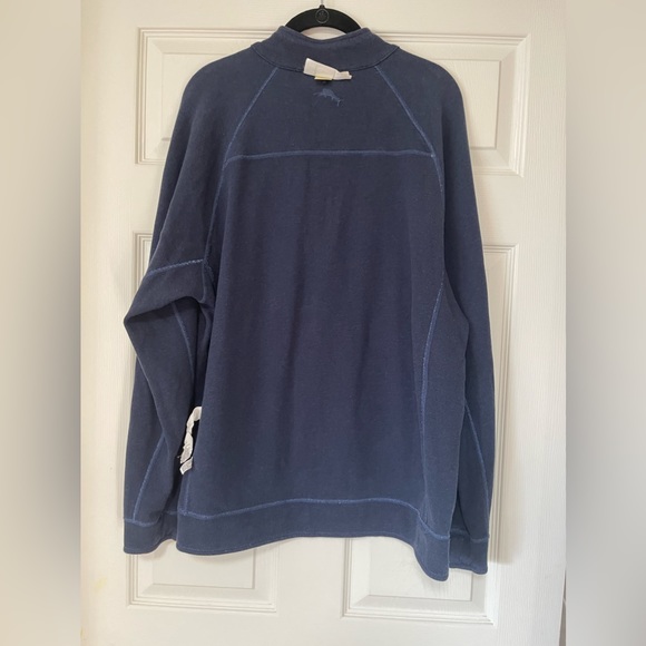 Tommy Bahama Flipshot Reversible Half Zip Raglan Pullover Men's Size L - Picture 5 of 8